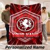 FC Twente Personalized Flannel Blanket Custom Name Text Soft Throw Blanket Home Decor