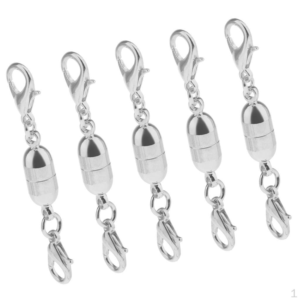 Lot de 5 Fermoirs Crochets Pour Fabrication DIY de Colliers Bracelets Artisanat