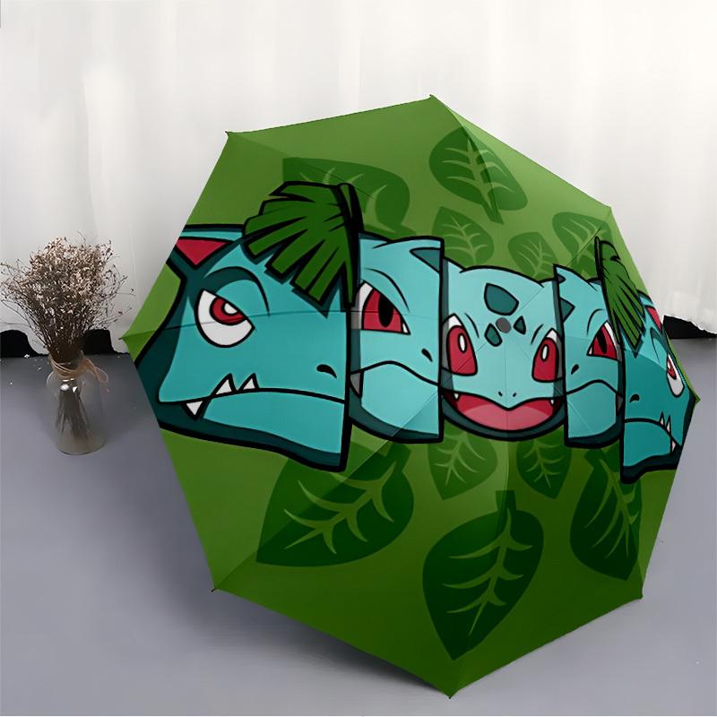 1pc Pokémon Automatic Open/Close Umbrella, Portable 3-Fold Compact Umbrella for Men & Women, Perfect Gift for Birthday121