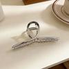 Punk Metal Hair Claw Clip for Thick Liquid Irregular Pattern Barrettes Hair Non-Slip and Stylish Accessory Silver Color Hairpin