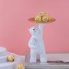 Adorable -Child Bear Figurine Dessert Snacks Organizer Tray Holder Jewelry Lounge Bedroom
