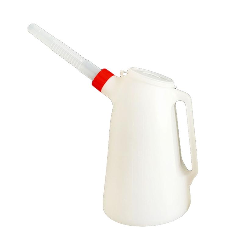 Practical Oil Pot 2/3/4 Liter Oil Measuring Jug for W/ Long Spout High Density Graduated Measuring Container for Motorcy