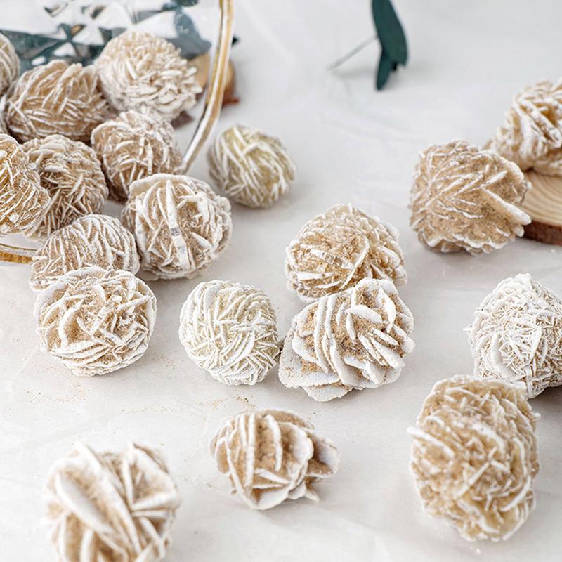 Desert Rose Crystal Gypsum Rose Love Stone Sand Desert Rose Table Ornament Educational Collectible Mineral Specimen Home