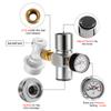 Beer Keg Co2 Charger,0-60PSI Mini Co2 Regulator,Portable Co2 Dispenser With Ball Lock Quick Disconnect For Home Brewing Beer Keg