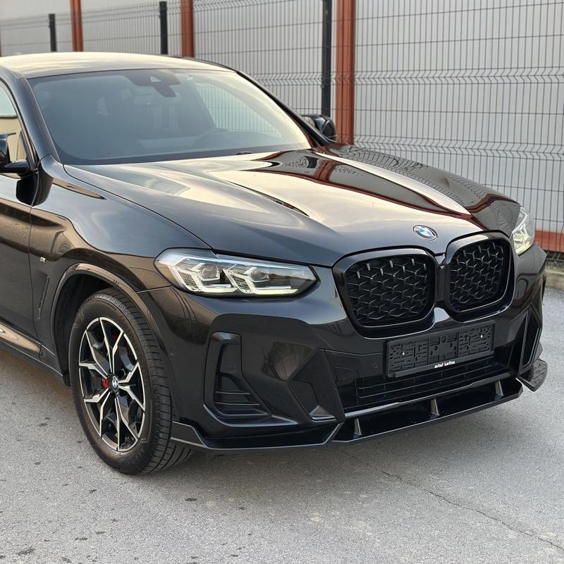 MP Style Gloss Black Front Bumper Lip Splitter For BMW X3 G01 X4 G02 IX3 G08 25d 30d M40i M40d M Sport 2022-2024 Facelift Tuning