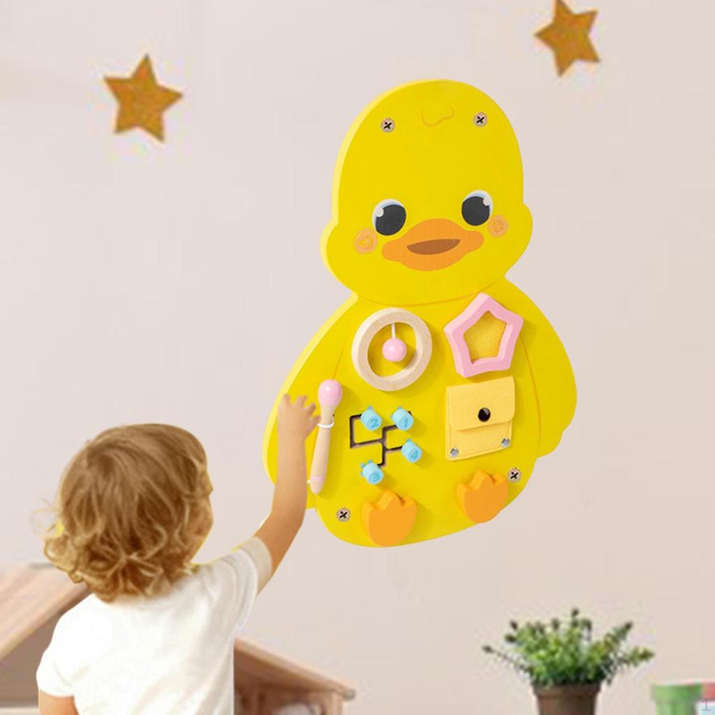 Busy Board Wall Toy Activity Install Girl Decor Gifts for Fine Motor Skills Toddlers Early