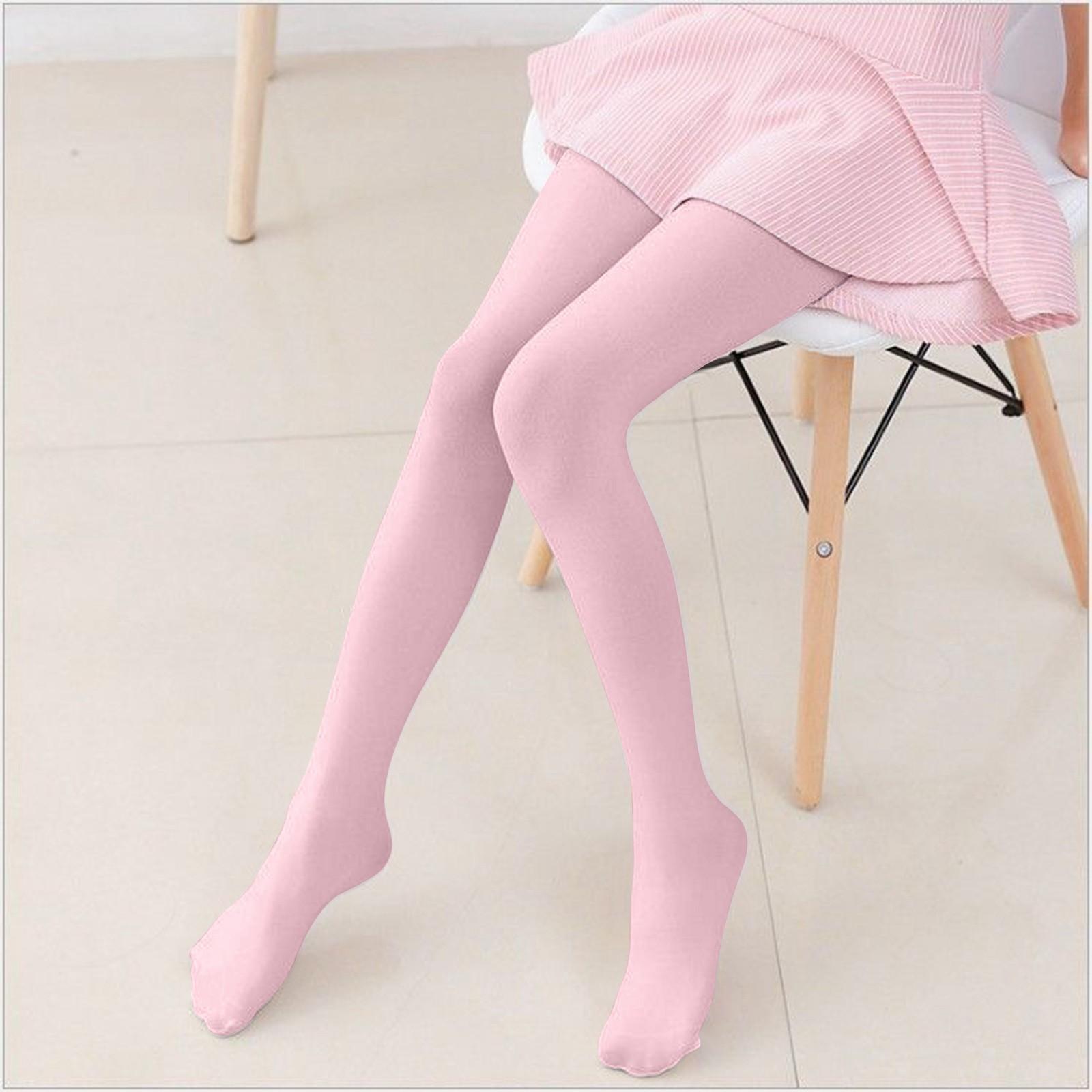 

Дівчачі балетні тонкі 80 ден вельветові колготки XXXL рожевий