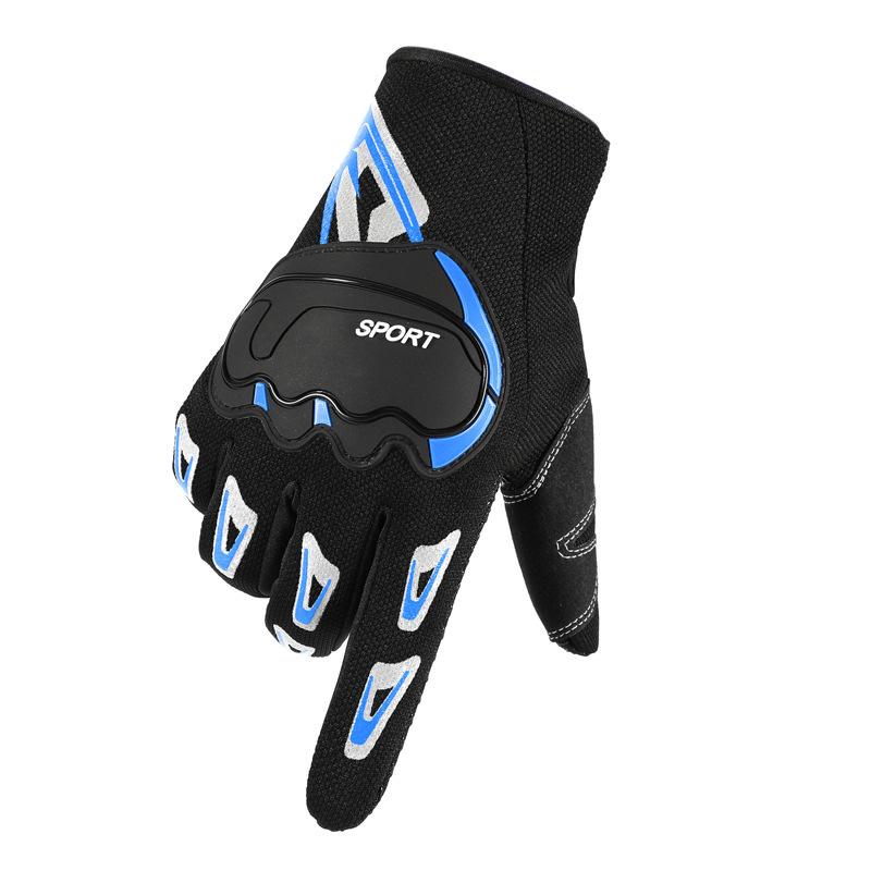 Sports Cycling Gloves for Men and Women In Spring and Summer Thin Sun Protection Motorcycle Delivery Rider Full Finger Gloves