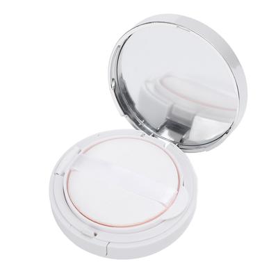 Leere Kissen-Foundation-Dose mit Spiegel, Puderquaste, Löffel, Nachfüllbar, Versiegelter Deckel, Make-up-Puderbehälter-Etui für BB-Creme, Kosmetik