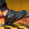 Fashion Breathable Mesh Safety Shoes Men black Protective Shoes For Men Women Work Sneakers Summer Lightweight Indestructible Shoes