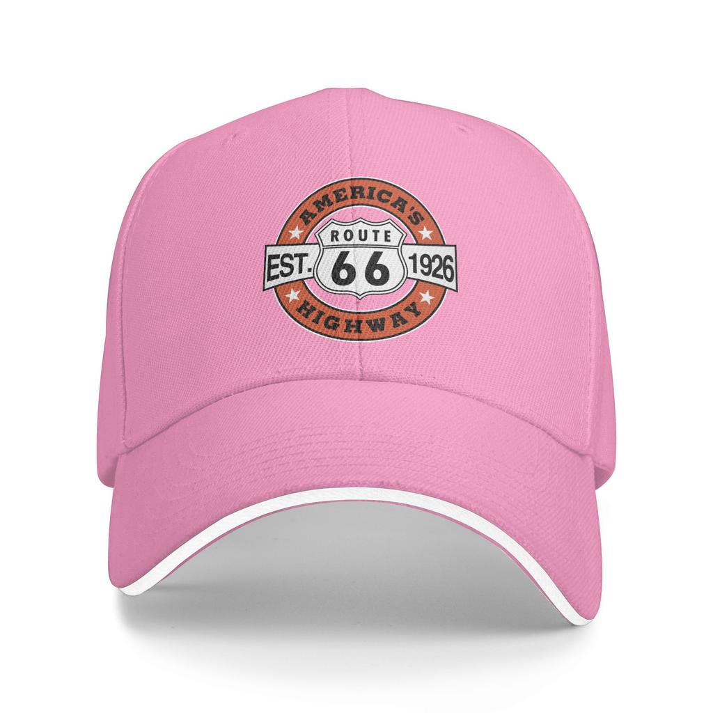 Personalized Americas Highway Route 66 Baseball Cap Hip Hop WoUnisex Unisexs Adjustable  Dad Hat Summer Snapback Caps