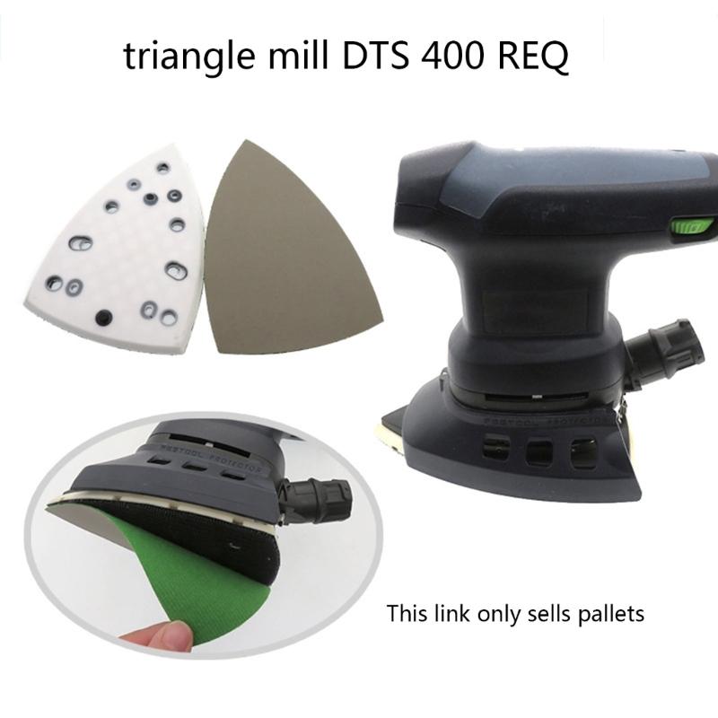 4 Nail 7 Holes Polishing Disc Practical Triangular Hook & Loop Sanding Pad Replacement Plate for DTS 400-REQ