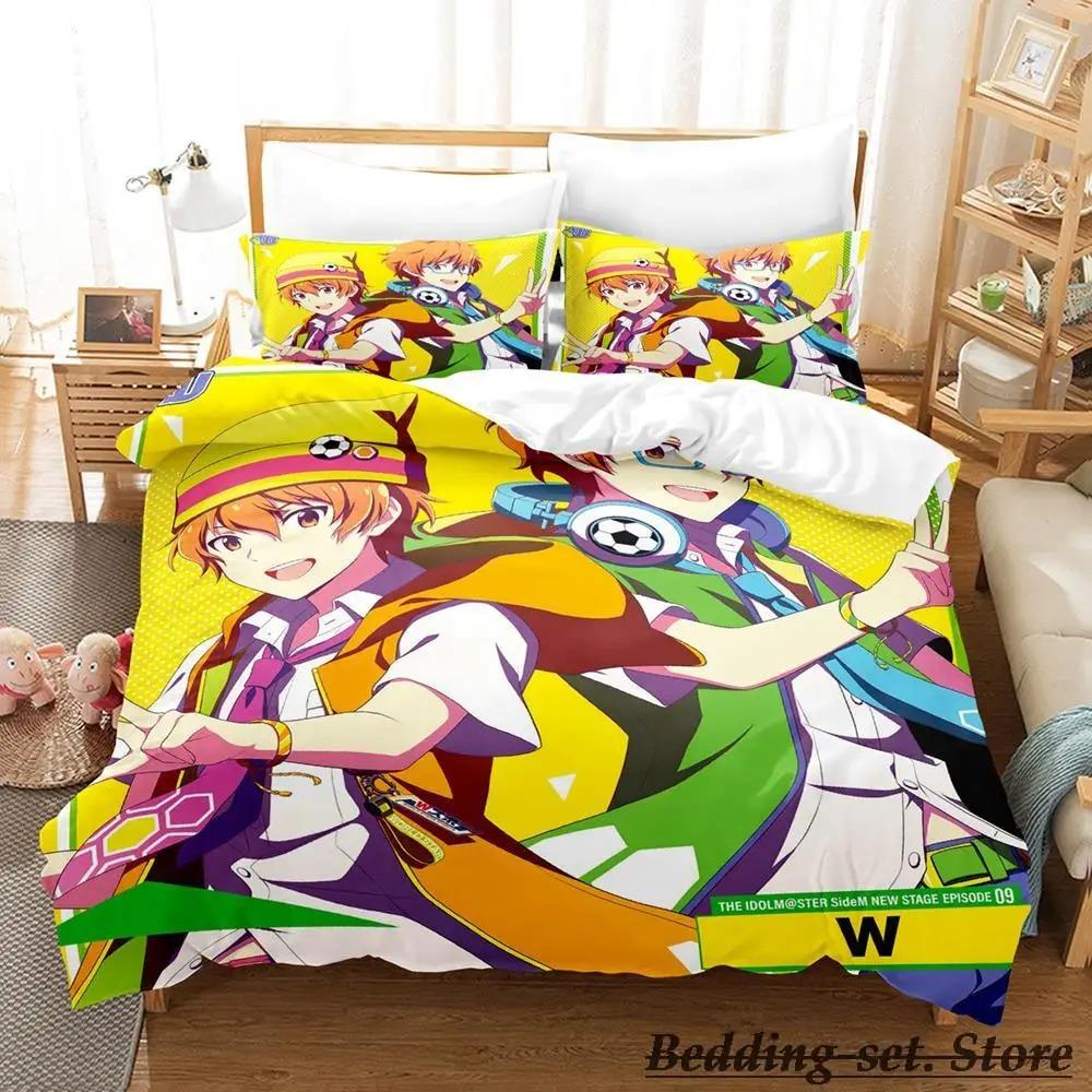 THE iDOLM@STER SideM Bedding Set Single Twin Full Queen King Size Bed Set Adult Kid Bedroom Duvetcover Sets Anime Bed