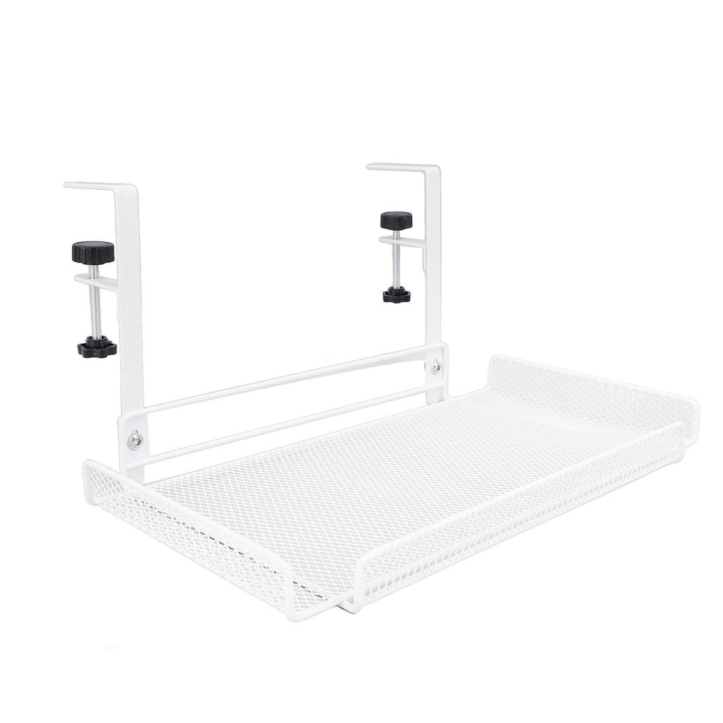 Under Desk   Clamp On Storage Shelf Basket Cable Management Tray for Wire Router Power Strip