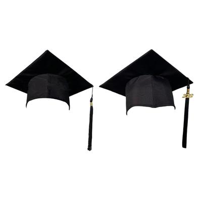 High School Students Graduation Hat Headdress Headwear Bachelor Cap with Tassel Graduation Hat 2023 Party Headwear