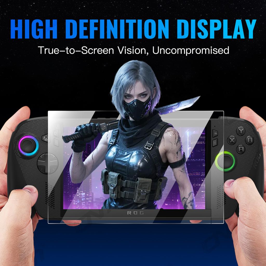 9H Tempered Glass for ROG Xbox Ally X Screen Protector, HD Clear Anti-scratch Protective Glass Film Accessories
