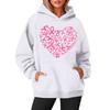 Women's Round-Neck Long-Sleeved Printed Top Hooded Sweatshirt