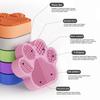 2-in-1 Makeup Brush Holder Silicone Textured Makeup Brush Cleaning Mat with Drying Holder