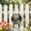 Acrylic Halloween Decoration Suncatcher Jigsaw Puzzle Set, Spooky Ghost Floral Meadow Window Hanging Ornament with Metal Lightweight Frame