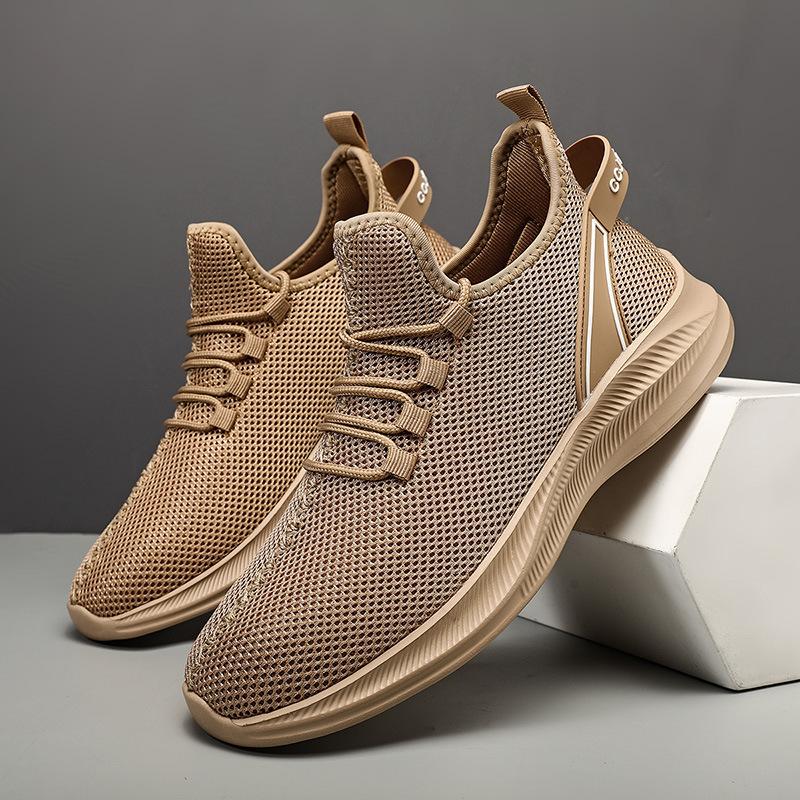 Sports men s shoes fly-woven mesh breathable and lightweight casual shoes lightweight men s casual large-size men s shoes 40