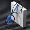 Square Computer Glasses Men Women Ultralight TR90 Metal Frame Anti Blue Light Eyeglasses Retro Eyewear
