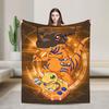 Digimon Plush Blanket Girls Boys Flannel Throw Blanket For Couch Chair Super Soft Quality Bedspread Gift