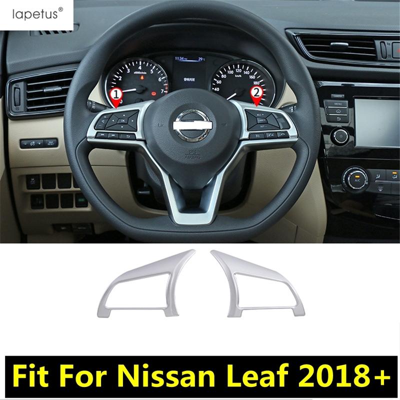 ABS Steering Wheel Button Frame Decoration Cover Trim For Nissan Leaf 2018 -  Matte / Carbon Fiber Accessories Interior Kit