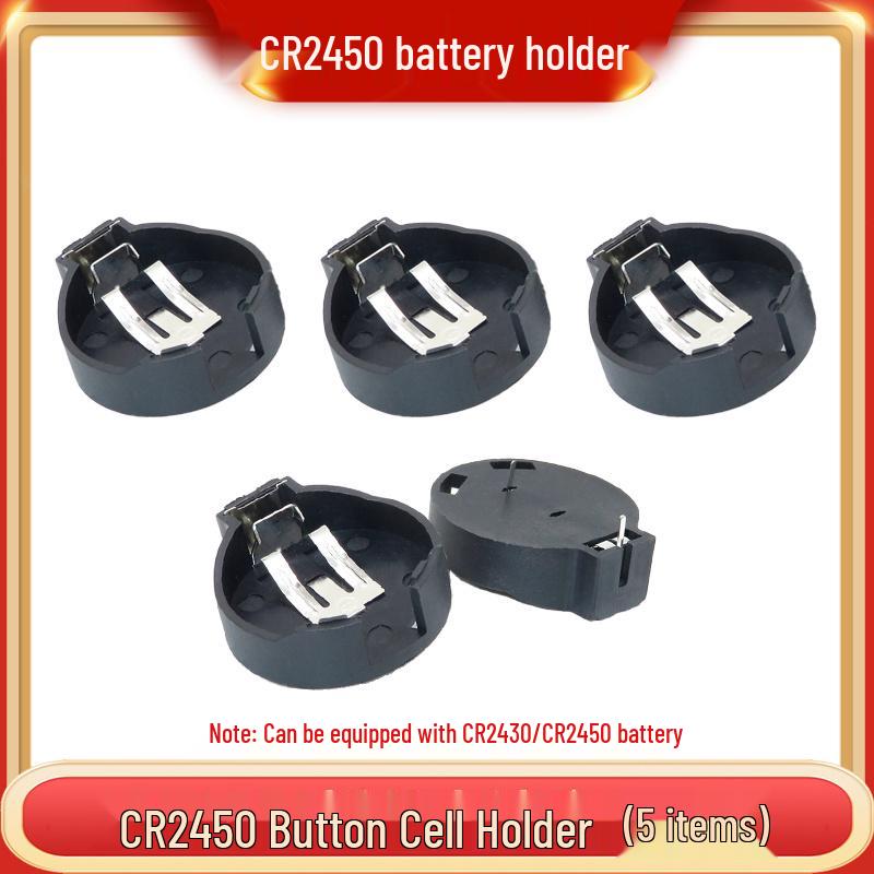3V Coin Battery Holder for CR2032, CR1220, CR1632, CR2450 - Spring Contact SMD Connector