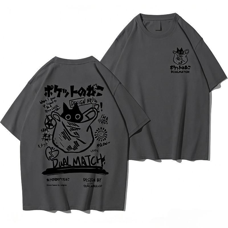 Unisex TShirts Summer Harajuku Hip Hop Short Sleeve Tees Streetwear Loose Clothes Y2K High Soft Breathable Street Unisex Style Top