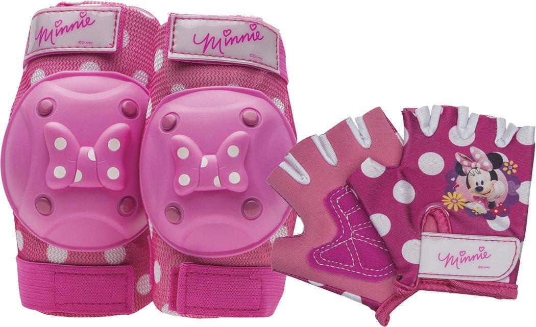 

BELL Disney Minnie Mouse Kids Protector Elbow Knee Pads Set for Girls Ages 3 and Up for Protection Bell 3-Piece Children s Bicycles, Kickboards, розовый