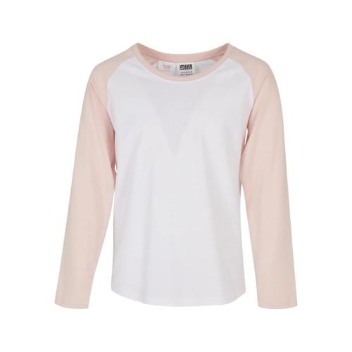 Urban Classics Girls Contrast Raglan Long-Sleeved T-Shirt