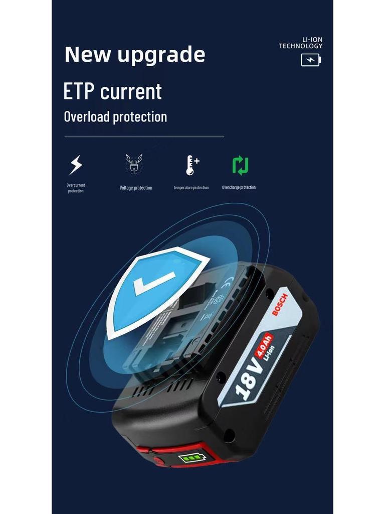 Bosch 18V BAT609/610 Lithium-Akku für Elektrowerkzeuge / Bohrmaschine