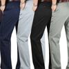 Casual Suit Pants Men Fashion Business Classic Solid Color High Waist Straight Suit Pants