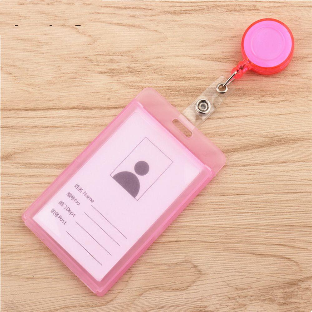 Badge Holder Transparent Card Cover Bus Card Holder Student Card Sleeves Credit Cards Protector