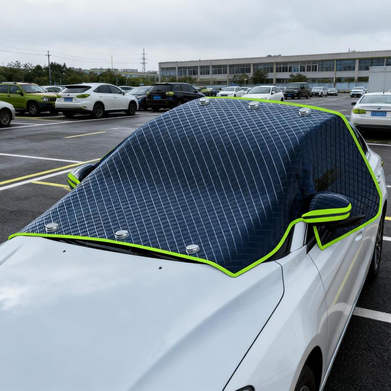 Car Windshield anti-frost cover Reflective car windshield anti-icing and snow cover with side window and rearview mirror protect