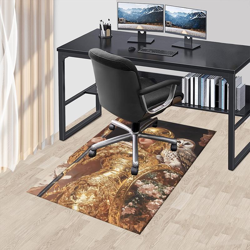 

Lord of the Rings,Owl Companion Polyester Office Carpet Chair Mats, Home Decor Dormitory Floor Protector with Anti-Skid Backing, Large Area 60cm by 90cm