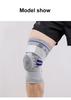 Adjustable Knee Brace with Silicone Pad Spring Stabilizers Breathable Compression Knee Support for Sports Running Basketball Gym