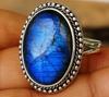 Labradorite Ring Oval Shape, 925 Solid Silver, Gemstone Ring, Handmade Jewelry, Boho Ring