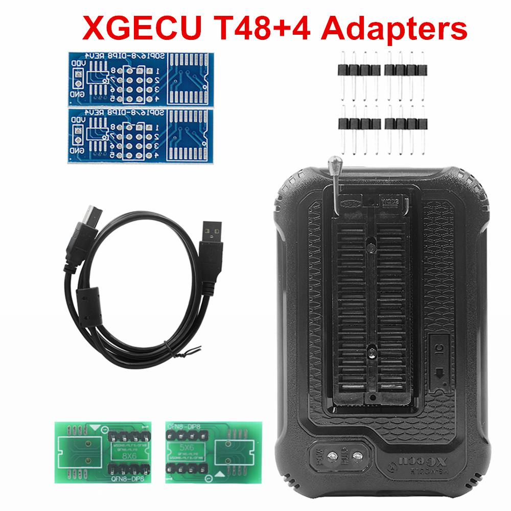 Original XGECU T48 (TL866-3G) Programmer Support 31000+ ICs for SPI/Nor/NAND Flash/EMMC BGA/TSOP/SOP/PLCC + 4/17/27pcs Adapters
