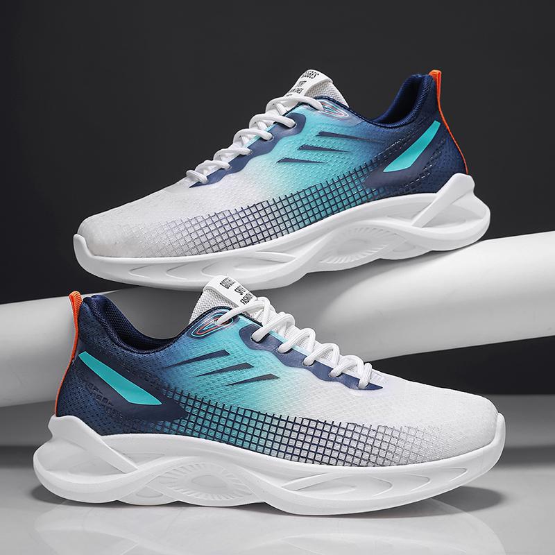 Men's shoes 2025 new summer breathable fly-woven mesh shoes men's trendy shoes running sports coconut mesh shoes