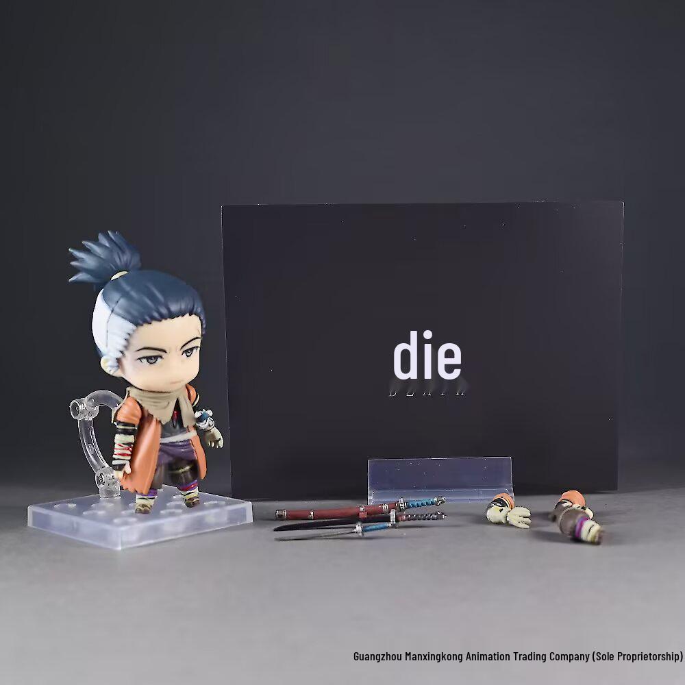 Q Version Clay Man Sekiro Shadows Die Twice Wei Ming Xuan Ichiro Movable Desk Toy Model