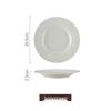 KOBACH 28-Piece Embossed Porcelain Dinnerware Set