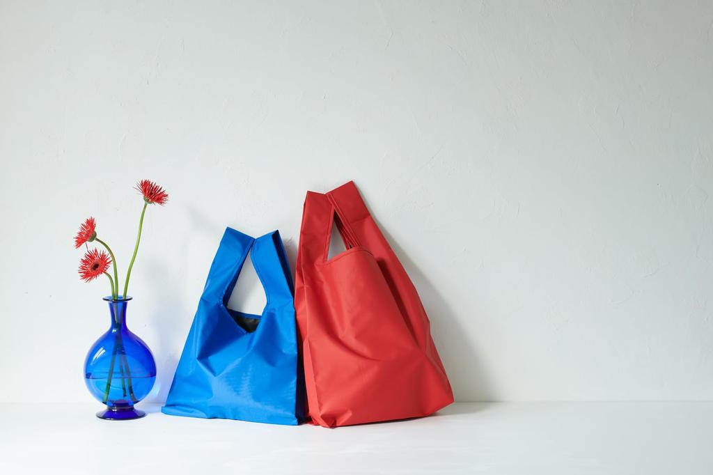 392plusm Mini Eco Travel Muji Red Bag, Water-Repellent, Lightweight, Foldable, Pouch-Size, Compact, Bag-in-Bag, Sub-Bag, Mini,