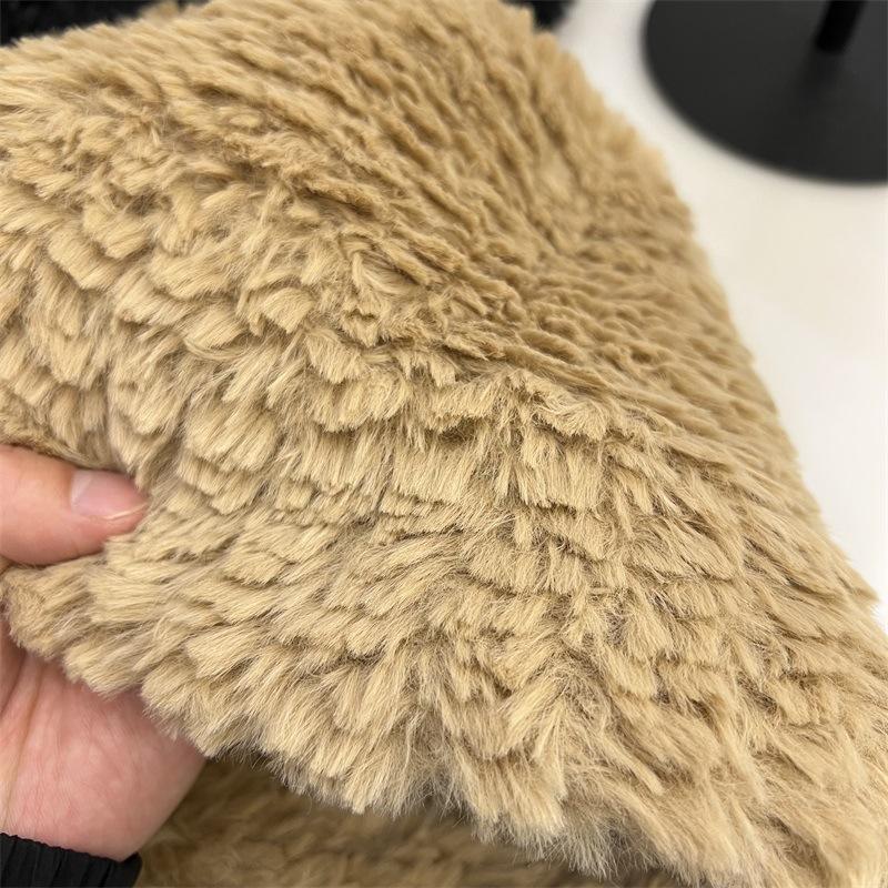 Tjock varm fluffig bucket-hatt i imiterad mink, höst- och vintermode, söt bucket-hatt