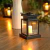 4/1Pcs Solar Kerze Laterne IP44 Drehbare Laterne Hängen Retro LED Kerze Licht Im Freien mit Clip Garten Wasserdicht Landschaft