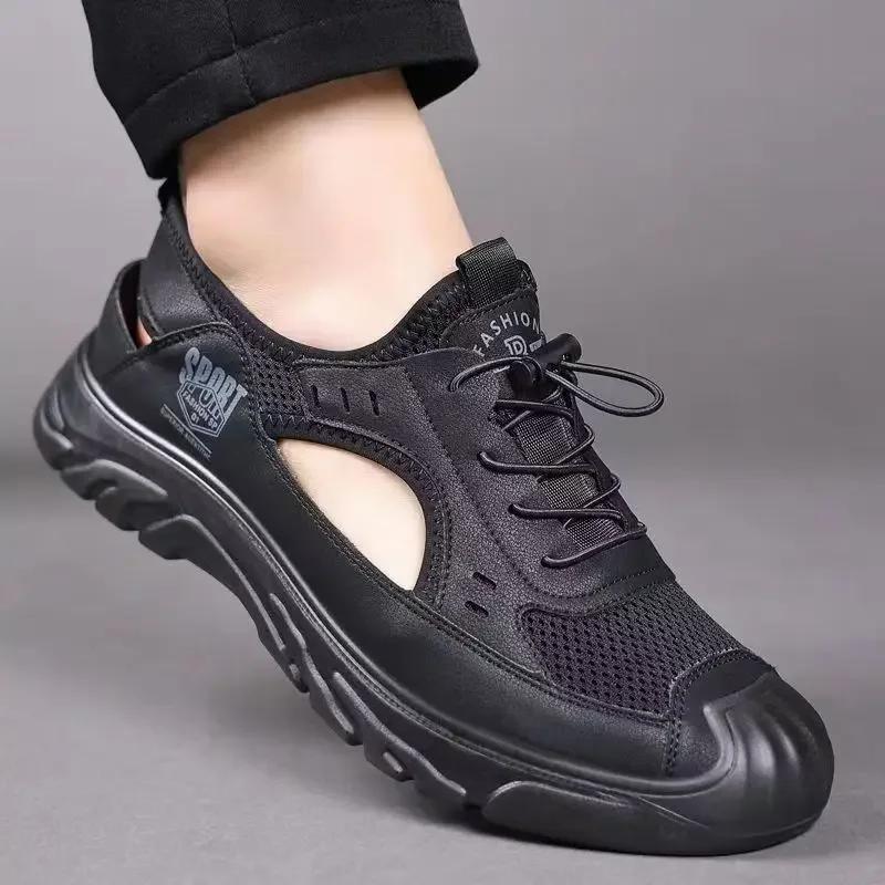 Sandale de vară Noi Baotou Gol Pantofi de apă Bărbați Casual Talpă moale Respirabil Pantofi pentru bărbați Sandale pentru bărbați