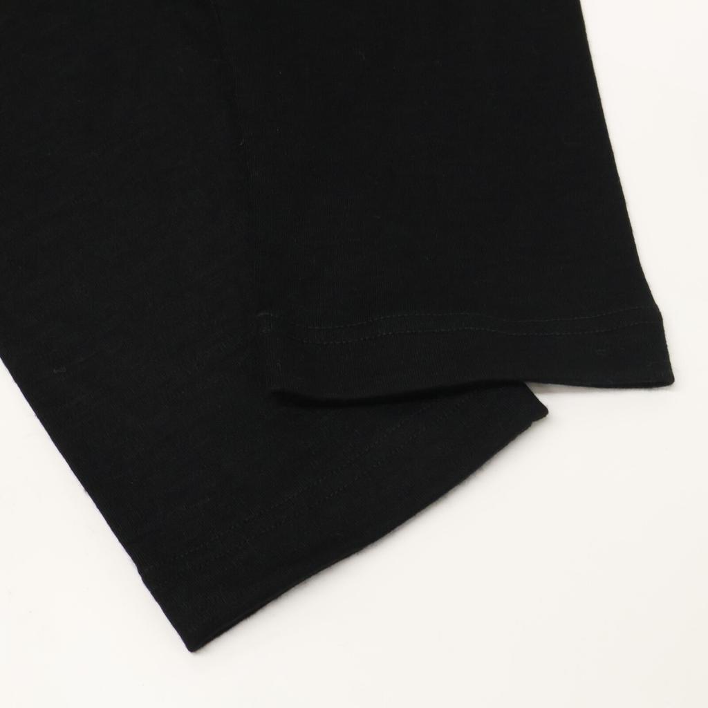 Yohji Yamamoto [Excellent Condition] FP-T06-170 LUMINARY WOOL FLARED UNBALANCED T Luminary Wool Flared Unbalanced T-shirt tops 2 blackUsed
