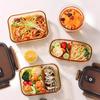 New Sealed Glass Lunch Box Microwave with Lid Bento Box Crisper Heat-resistant Fruit Salad Box Office Workers