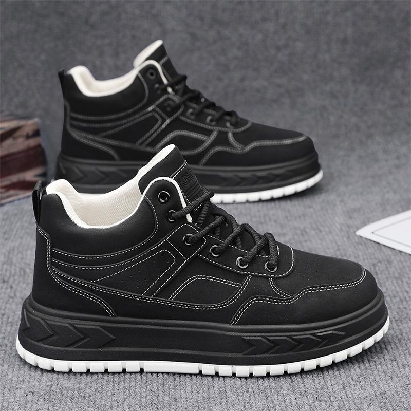 Martin Boots Men's Shoes Autumn and Winter New Men's Sports and Leisure Construction Site Work Thick-soled Wear-resistant Tooling Labor Insurance