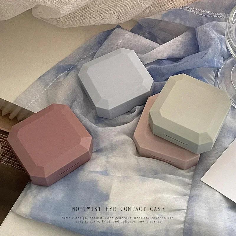 Mit Pinzette Saugstab Set Für Reise-Set Halter Bonbonfarbe Kontaktlinsenbox Einfarbig Tragbarer Kontaktlinsenbehälter